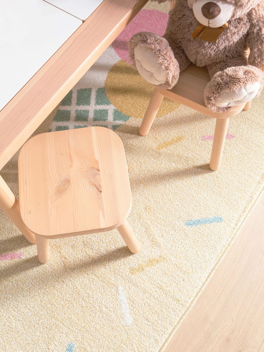 Kinderteppich Tommy Gelb