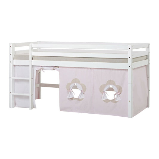 Hoppekids Fairytale Flower Vorhang für Halbhoch- und Stockbett 90x200 cm Rosa