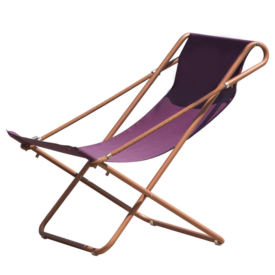Emu Vetta Liegestuhl Braun/Violett