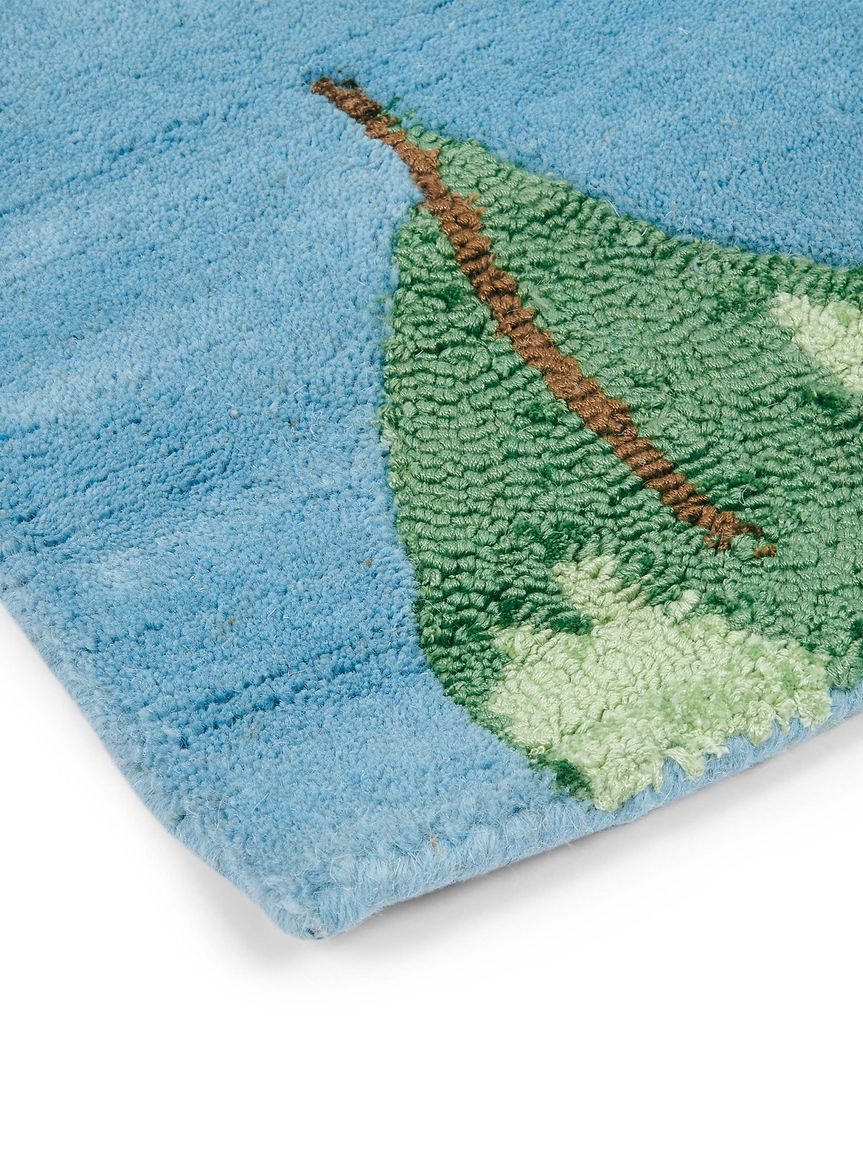 Wollteppich Hummingbird Blau