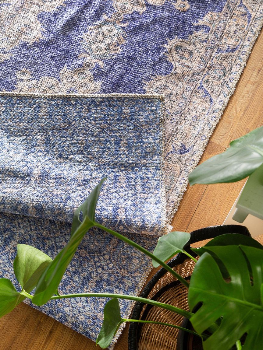 Wendeteppich / Läufer Ana 75x230 cm Blau