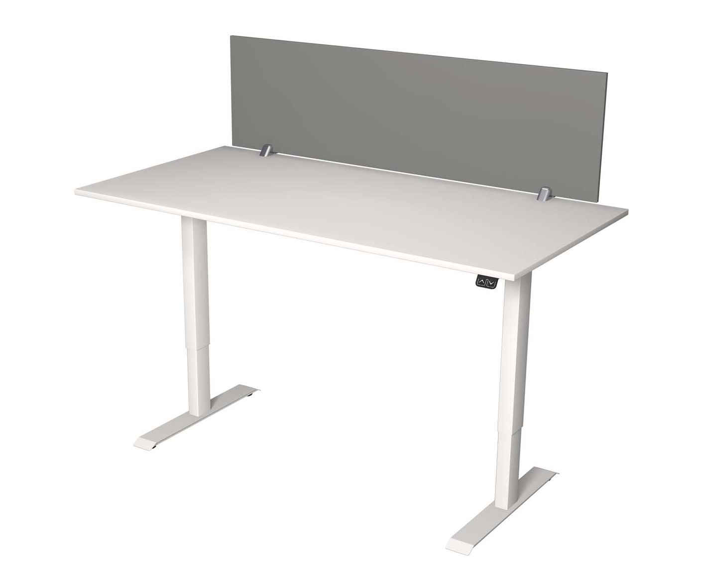 Tischtrennwand für Tische mit 160 - 180 cm breite Grafit