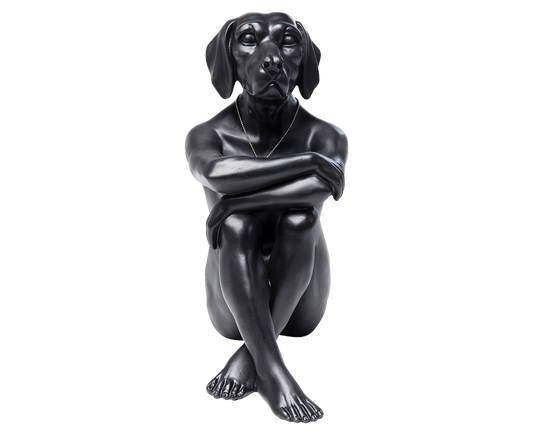 Deko Figur Dog Marc Schwarz