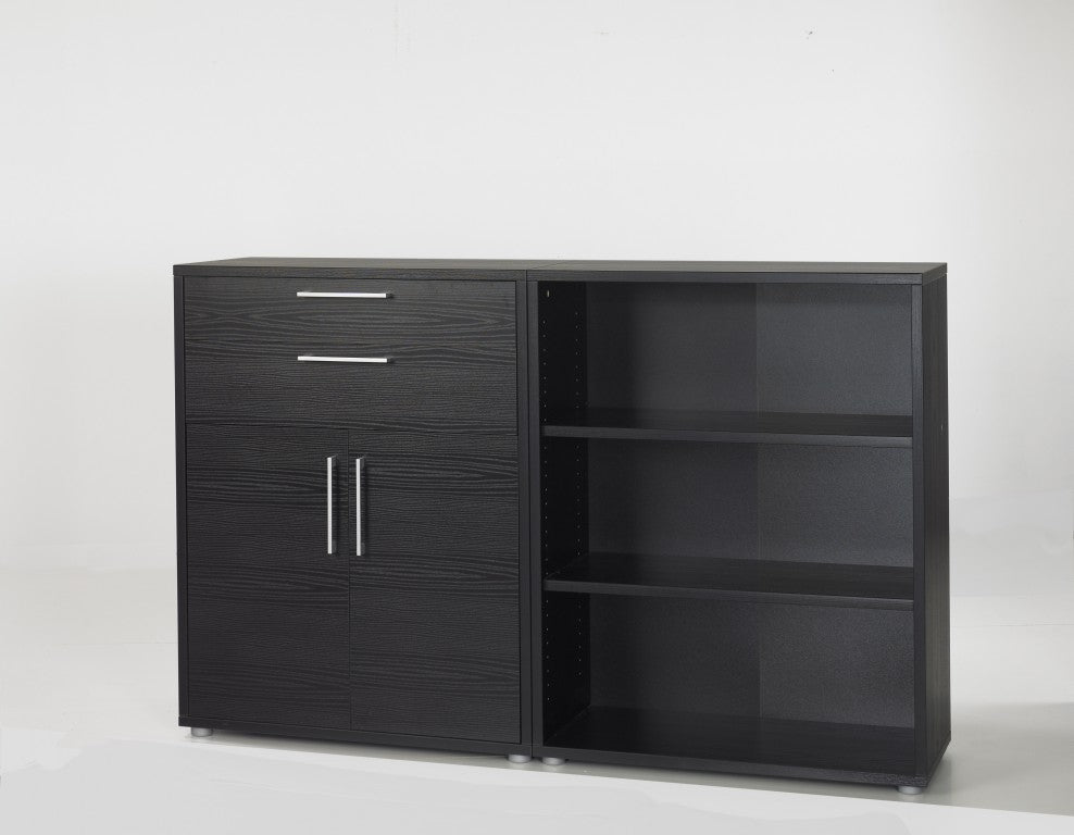 Prima Aktenschrank 3 OH Esche Schwarz