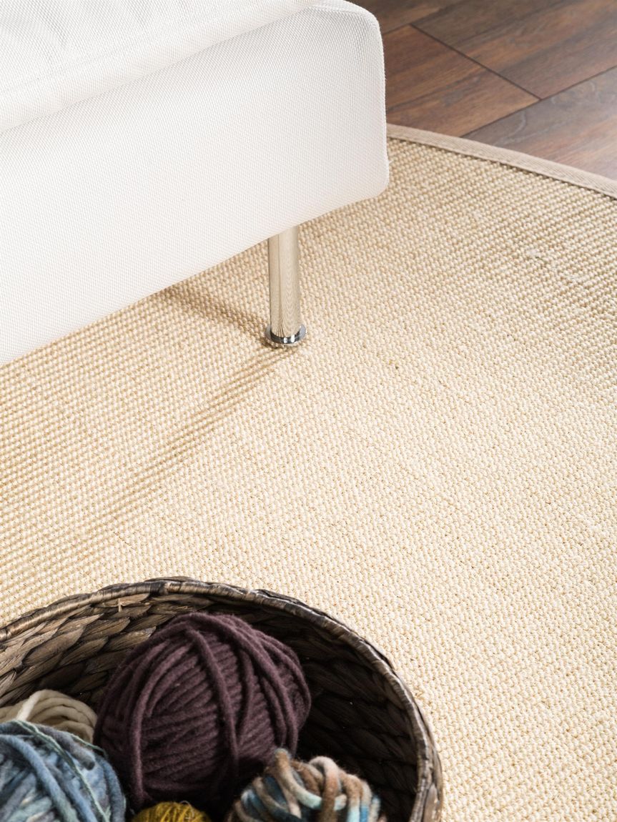 Sisalteppich rund Sisal Creame