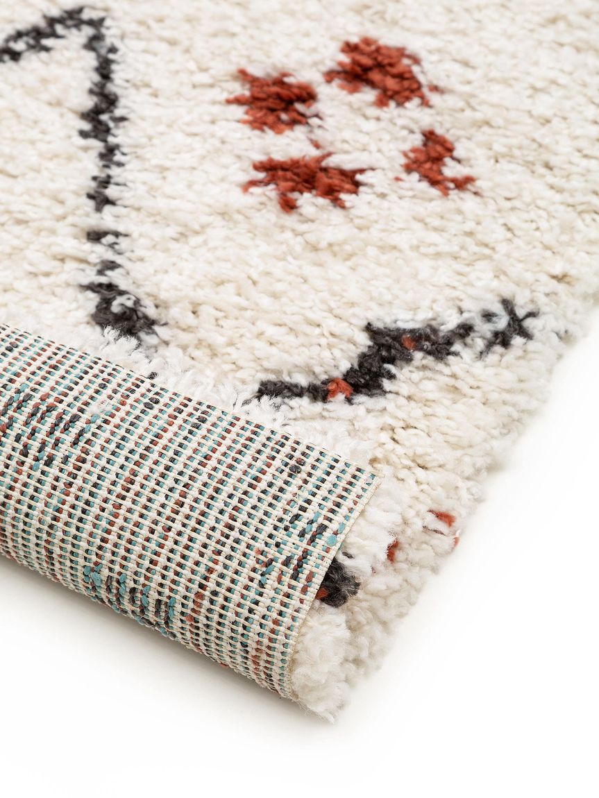 Hochflorteppich Selma Beige / Bunt