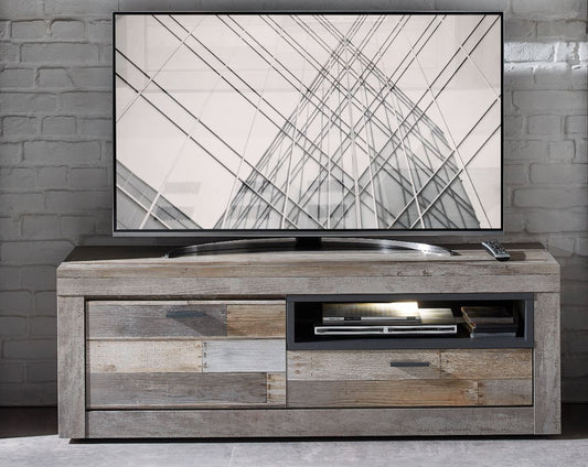 SANTA FE TV-Unterteil montiert inkl. Beleuchtung Driftwood