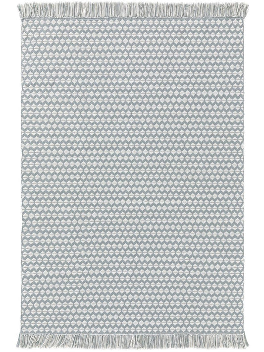 Teppich aus recyceltem Material Morty Blau
