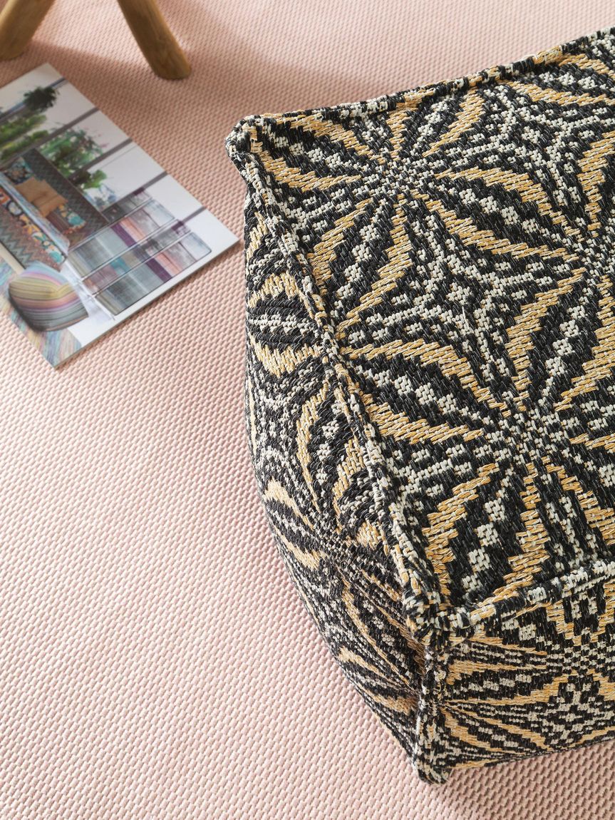 Pouf Nizza 50x50x50 cm Schwarz