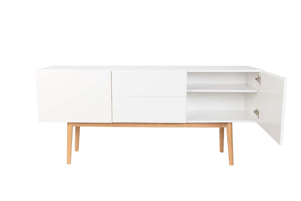 High on Wood 2DR 2D0 Sideboard Weiß - Voelpe