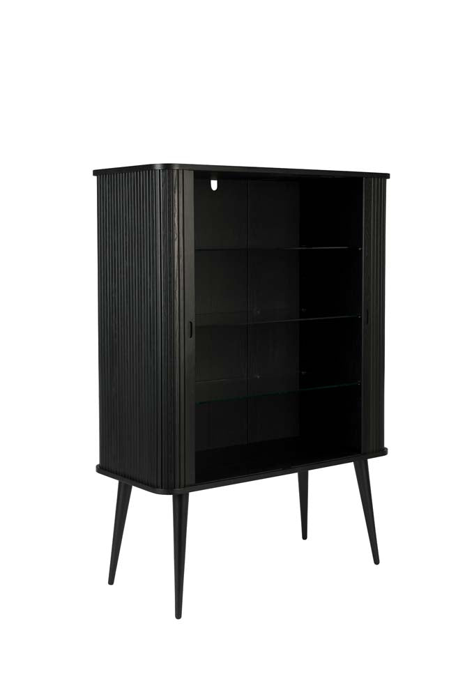 Barbier Highboard Schwarz - Voelpe