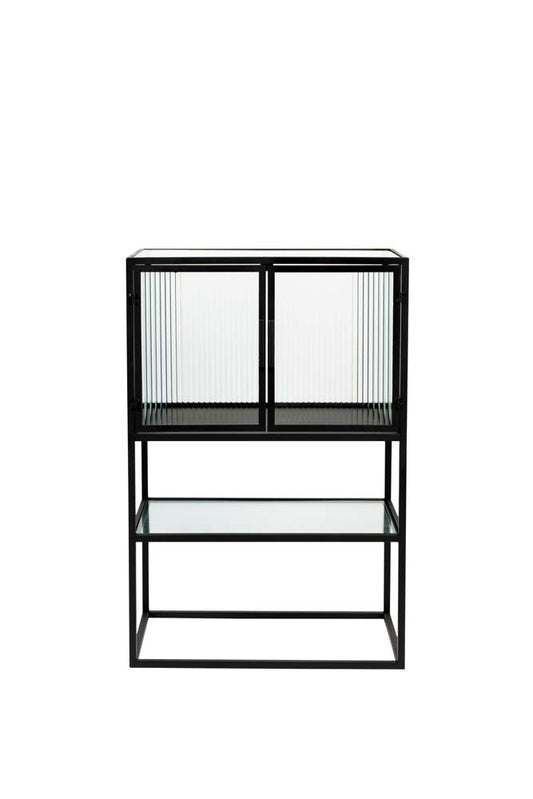 Boli Beistellschrank Glasschrank Schwarz