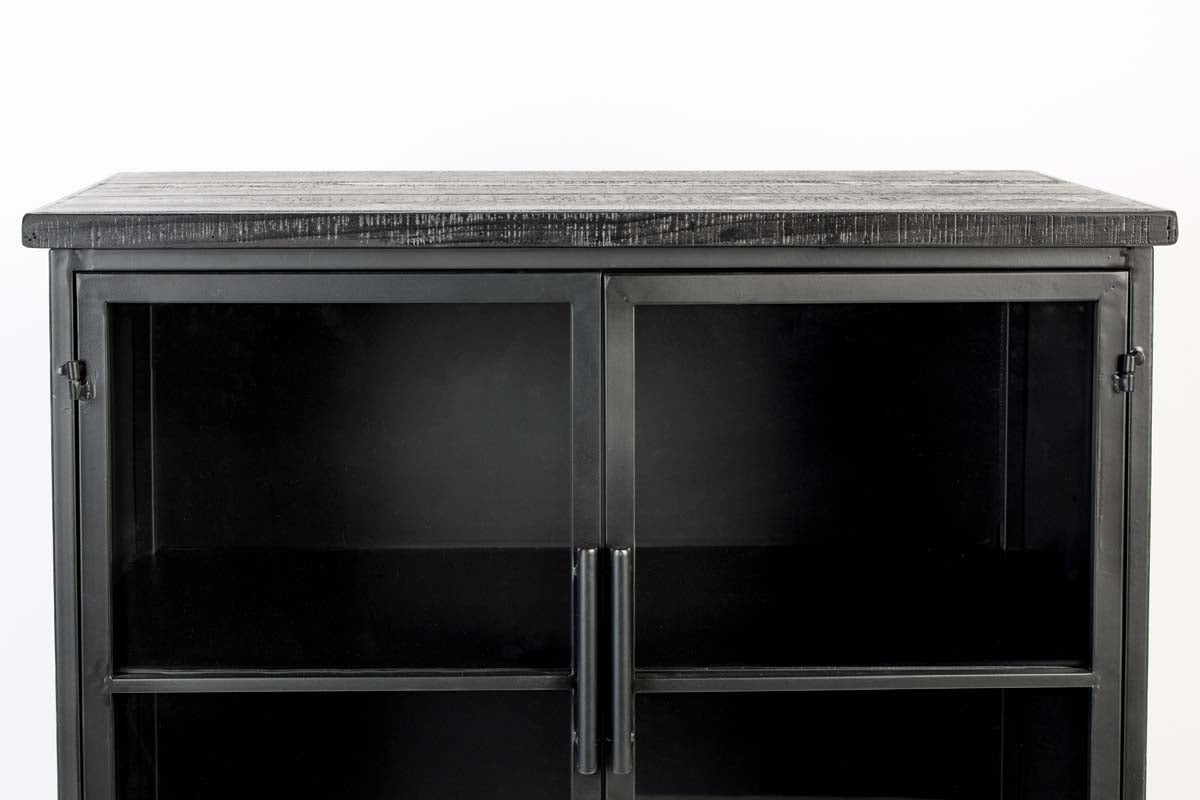 Ferre Vitrine groß Schwarz