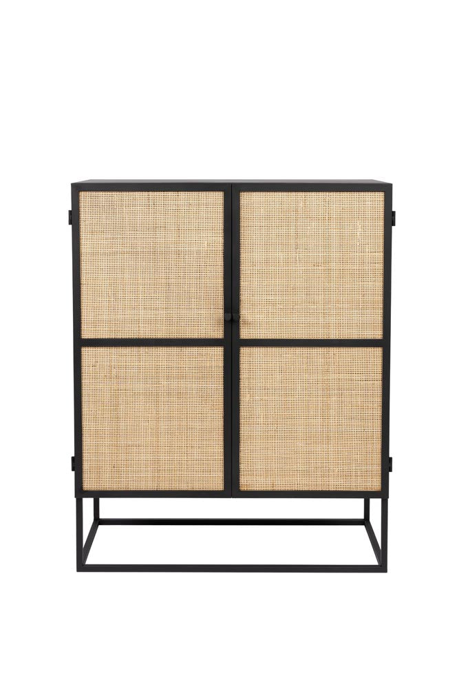 Guuji Highboard Kabinett Beige / Schwarz - Voelpe