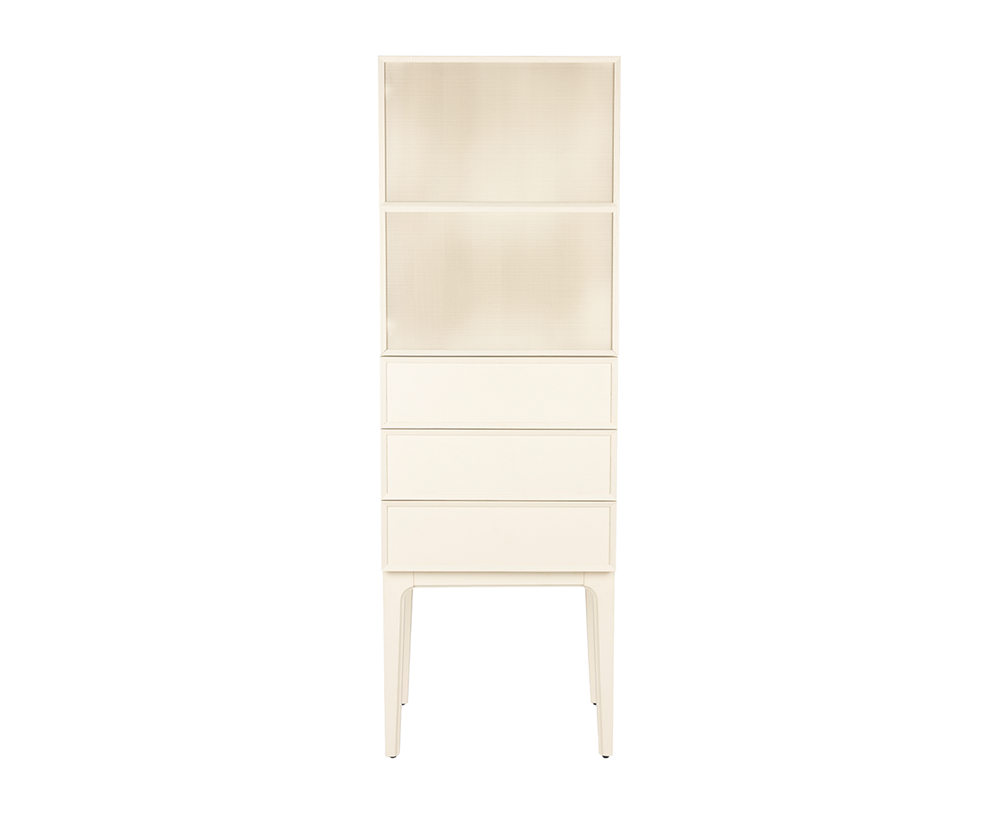 June Schrank Eiche / Metall Beige