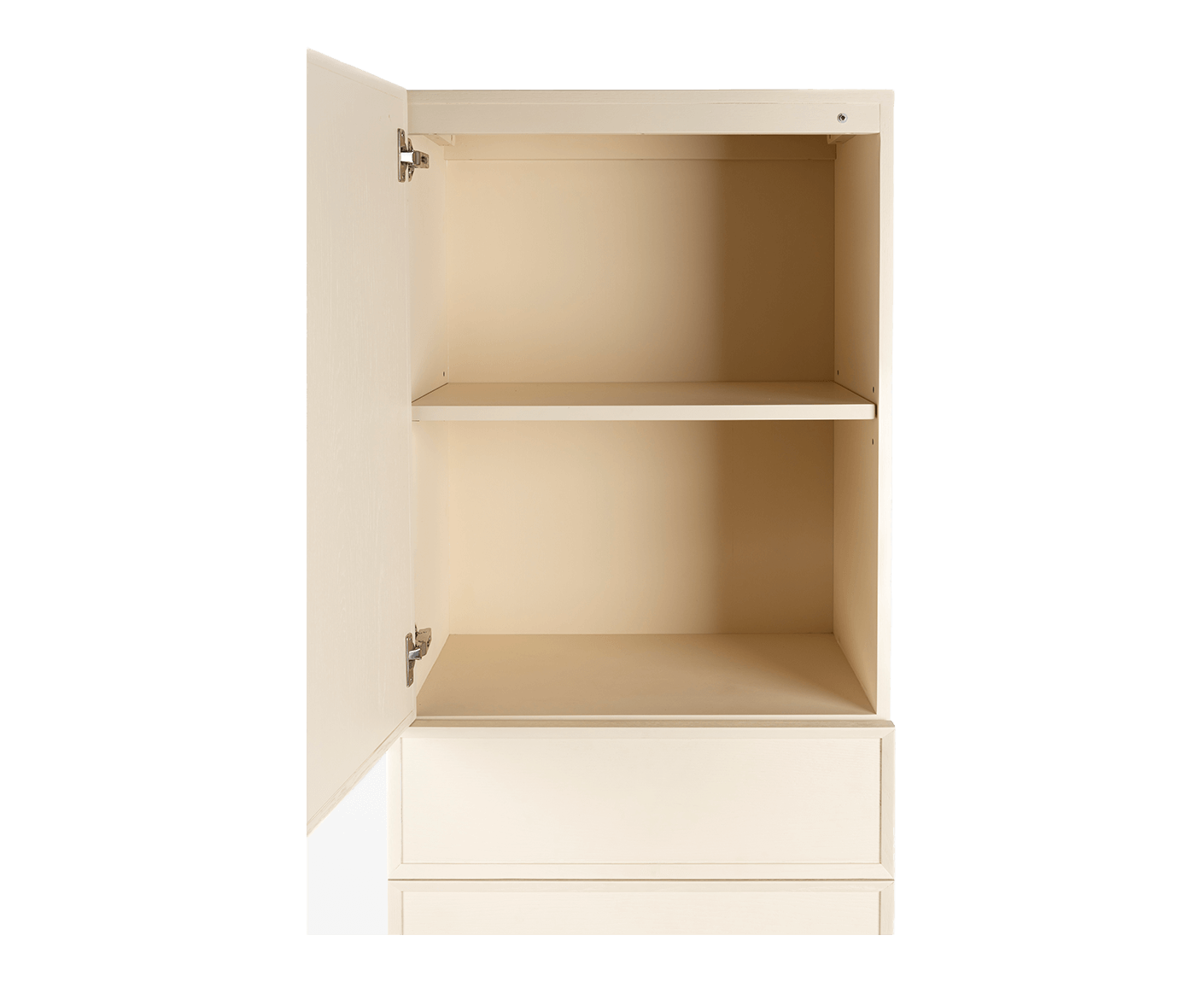 June Schrank Eiche / Metall Beige