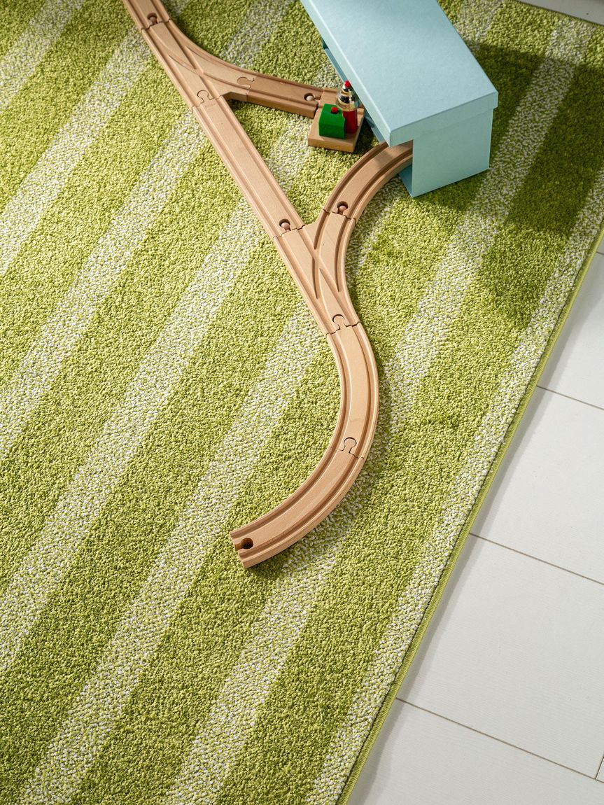 Kinderteppich Noa Kids Stripes Grün