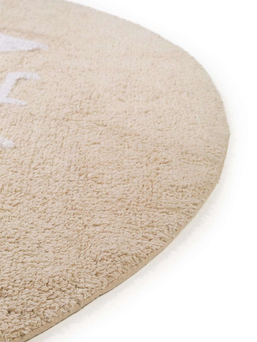 Waschbarer Kinderteppich Inka Ø 150 cm rund Beige