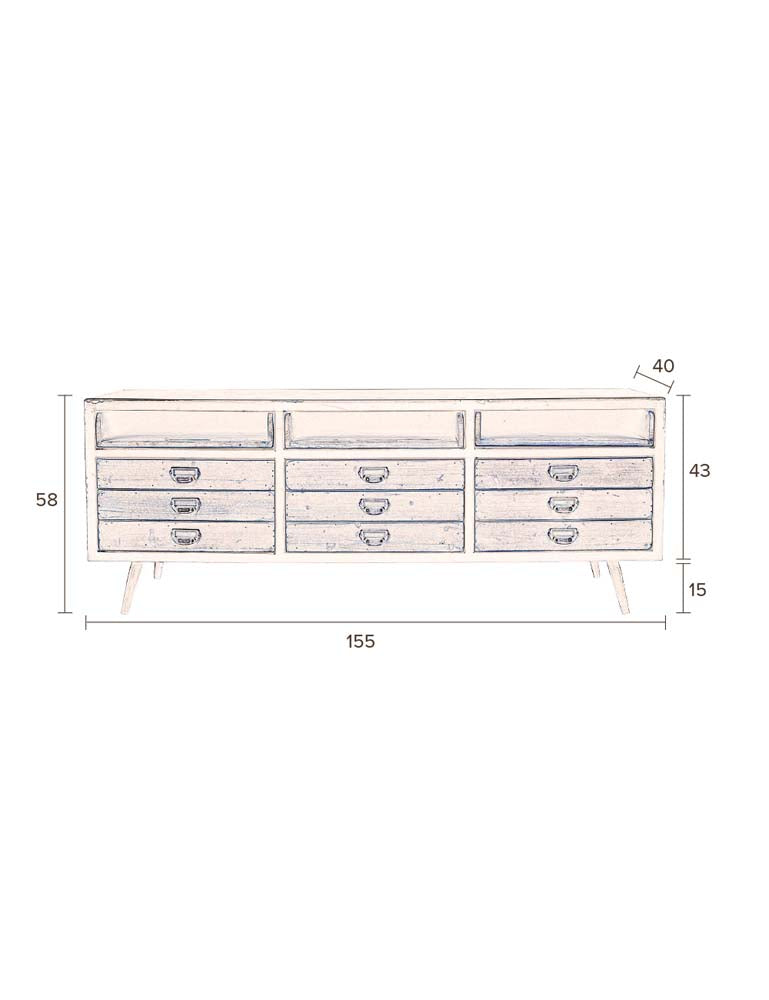 Sol Sideboard Hellbraun - Voelpe