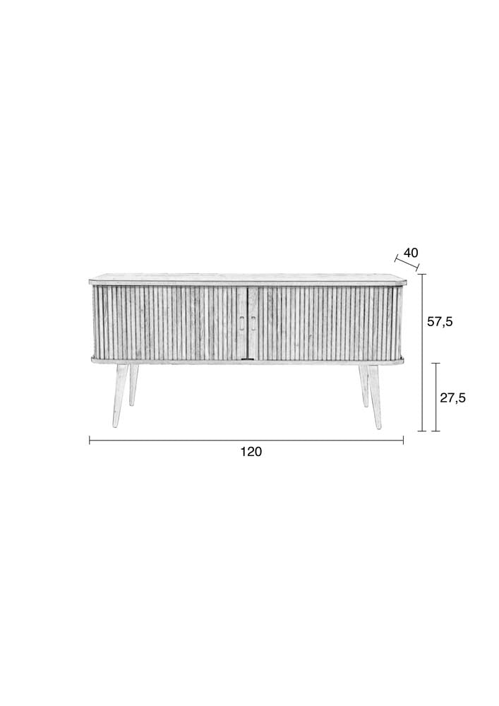 Barbier Sideboard Hellbraun - Voelpe