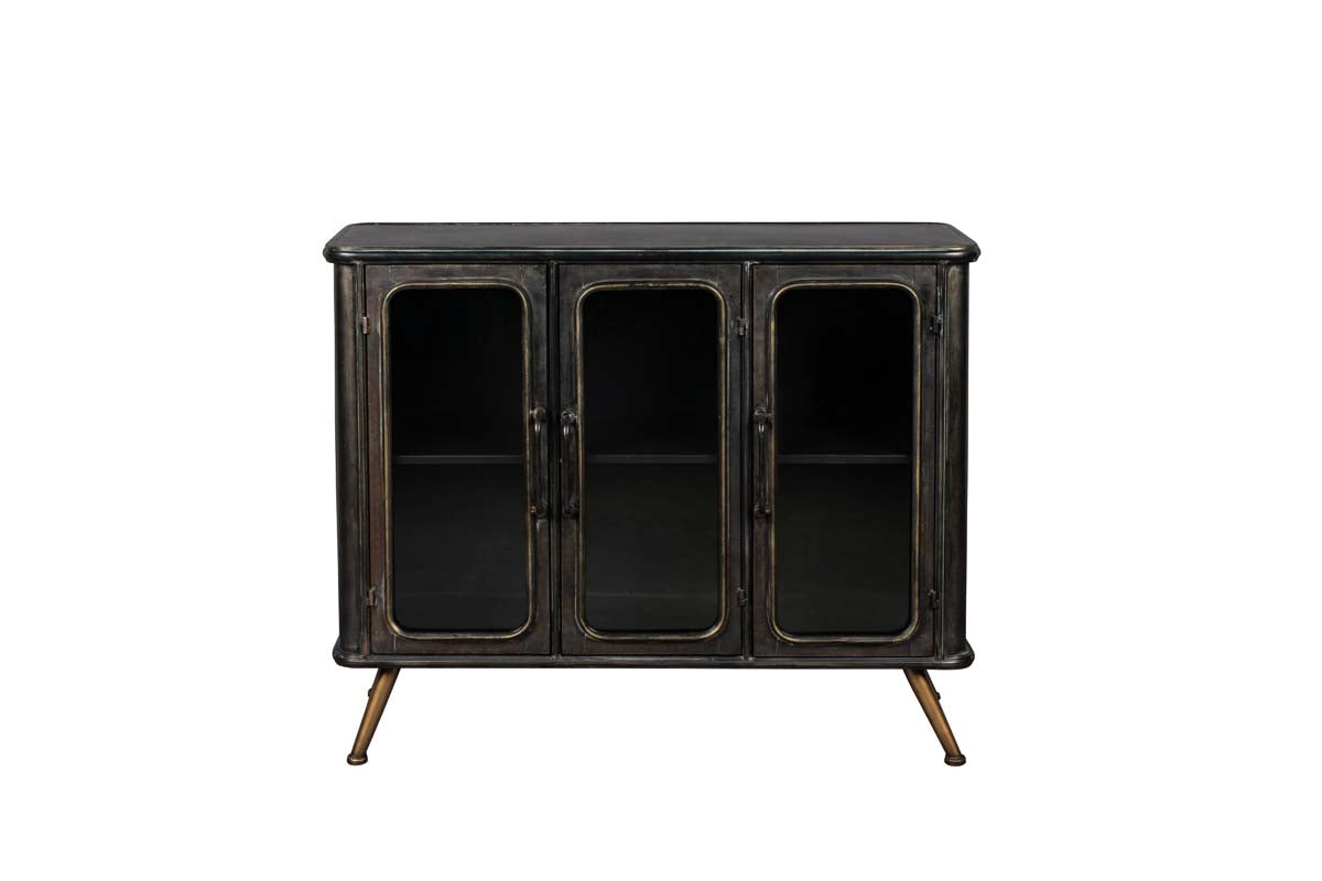 Denza Sideboard Dunkelbraun / Schwarz