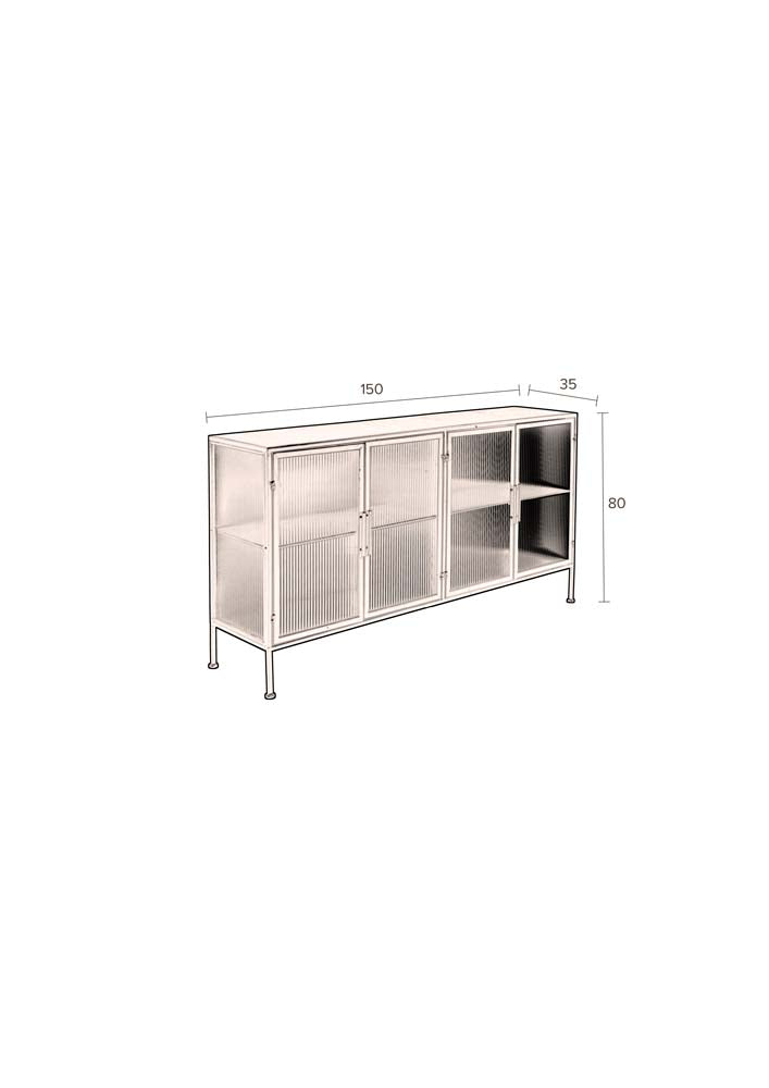 Boli Sideboard Dunkelgrau - Voelpe