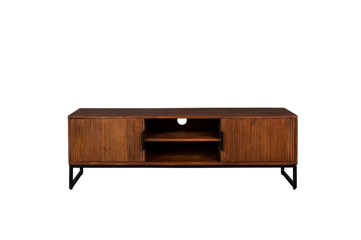 Saroo Sideboard Massivholz Braun - Voelpe