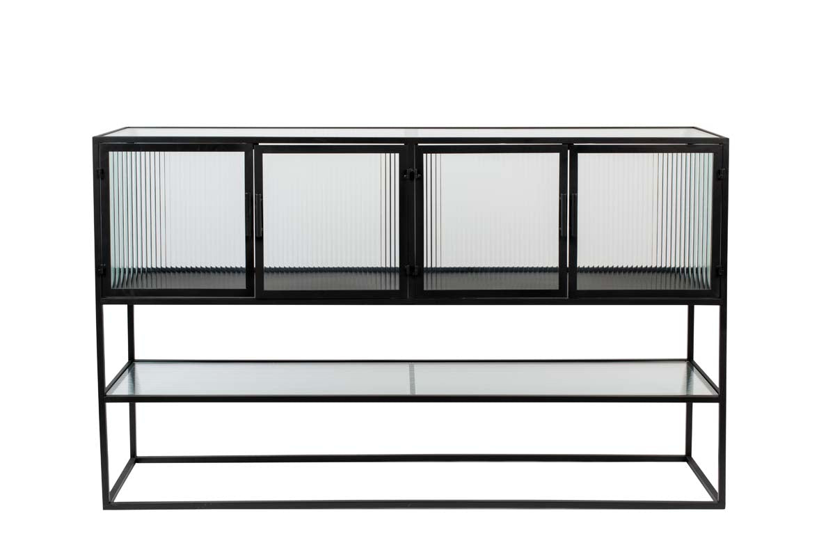 Boli Sideboard Glasschrank Schwarz - Voelpe