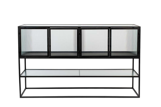 Boli Sideboard Glasschrank Schwarz - Voelpe