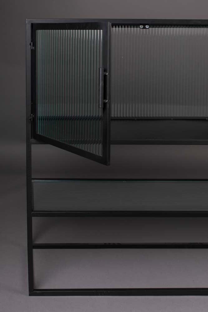 Boli Sideboard Glasschrank Schwarz - Voelpe