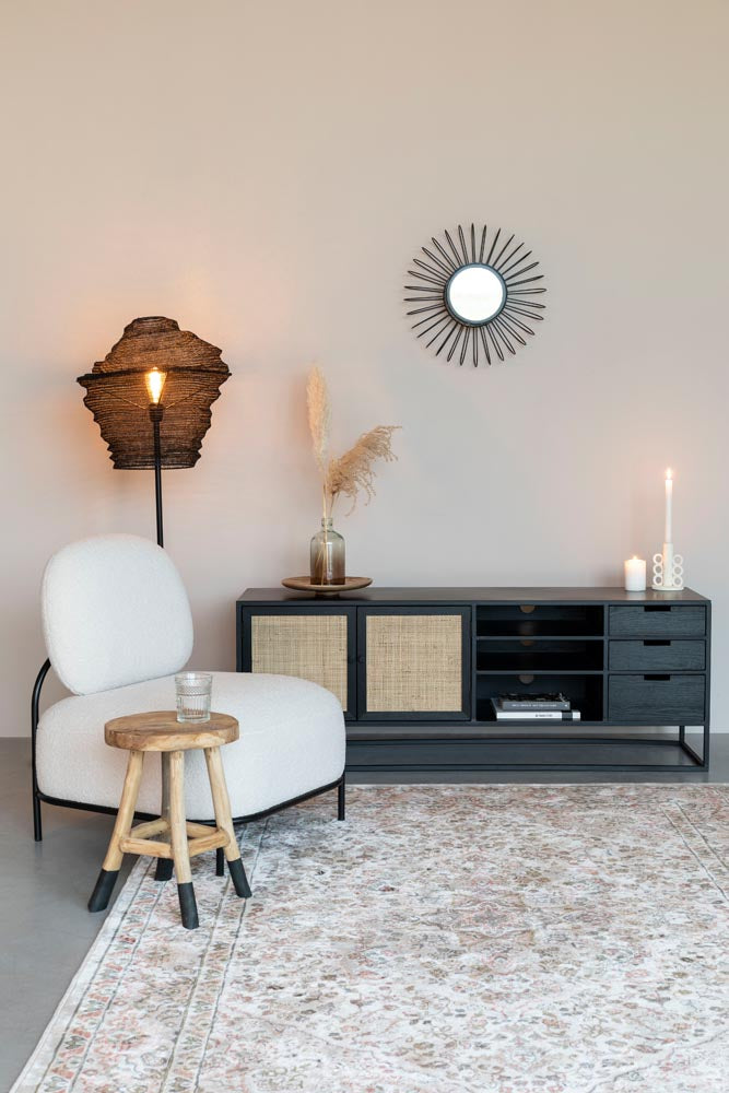 Guuji Sideboard Beige / Schwarz - Voelpe