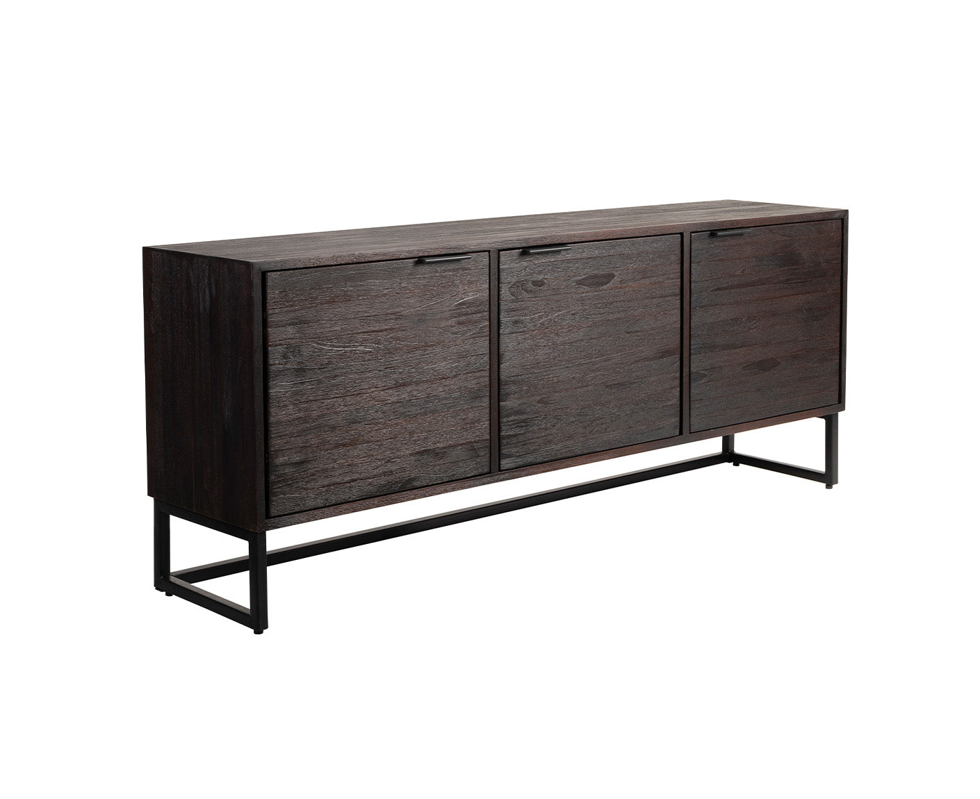Webster Lowboard Teak / Schwarz