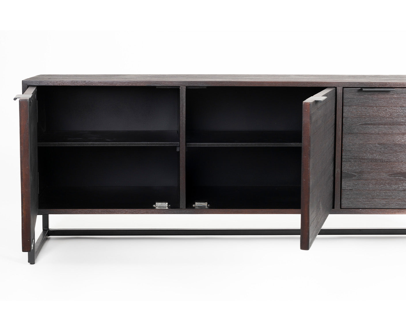 Webster Lowboard Teak / Schwarz