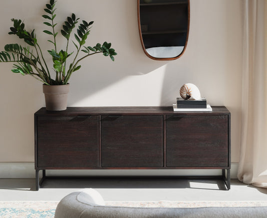 Webster Lowboard Teak / Schwarz