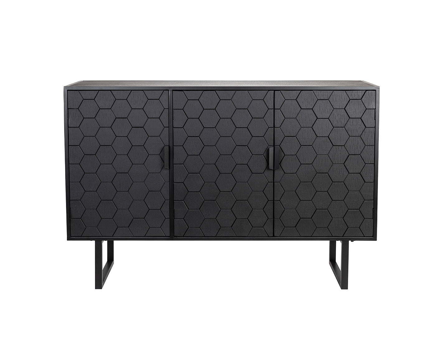 Linc Sideboard Wabenmuster Schwarz