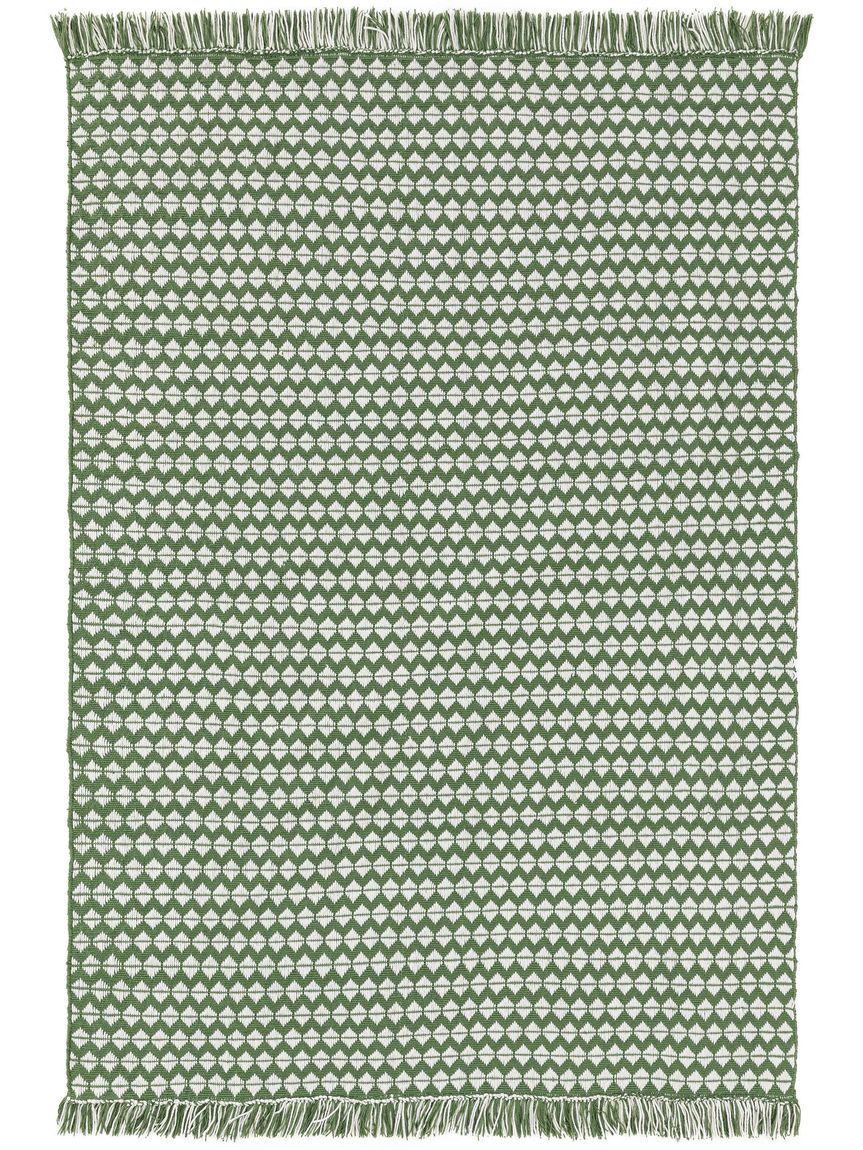 Teppich aus recyceltem Material Morty Grün