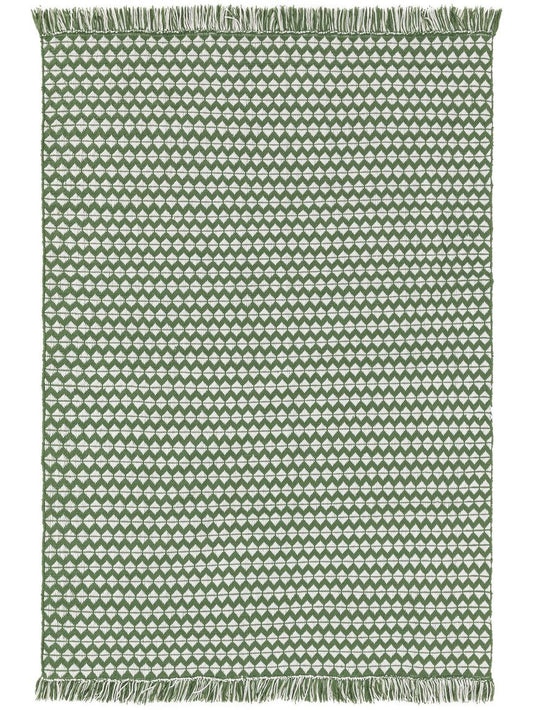 Teppich aus recyceltem Material Morty Grün