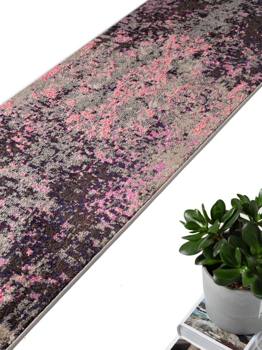 Läufer Casa 70x240 cm Pink / Schwarz