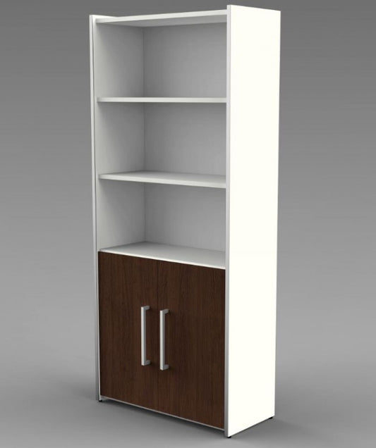 VARI Kombischrank 5 OH Aktenschrank Aktenregal Büroschrank Regal Weiß/Wenge