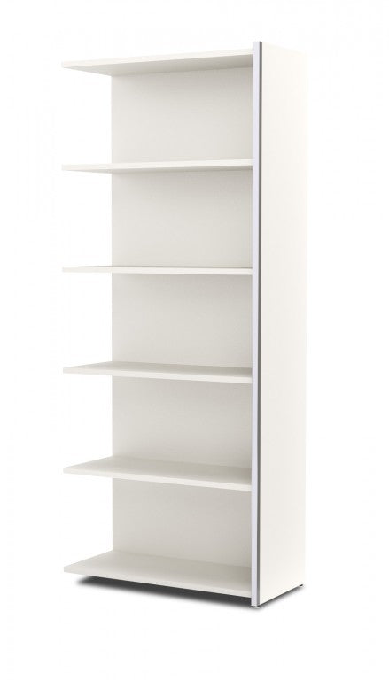 AVETO Anbauregal 5OH Regal Büroregal Weiß