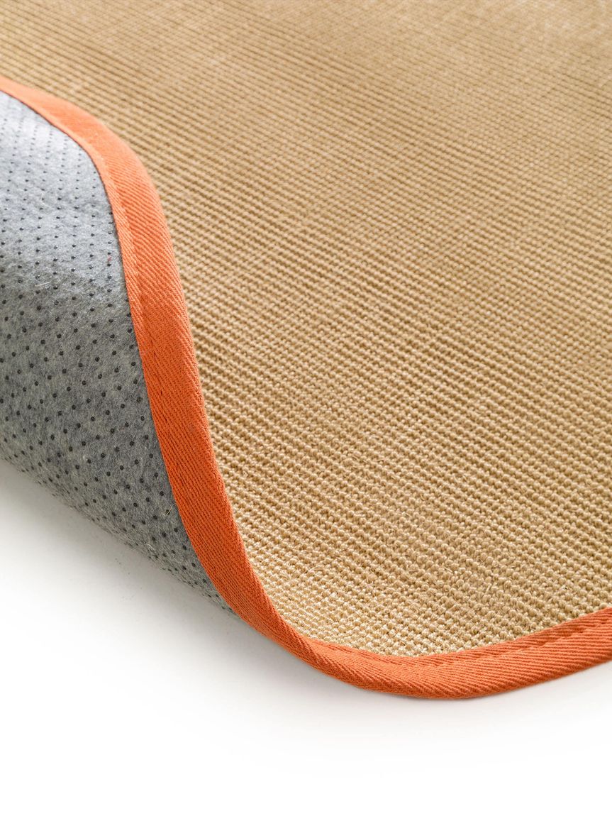 Sisalteppich rund Sisal Orange