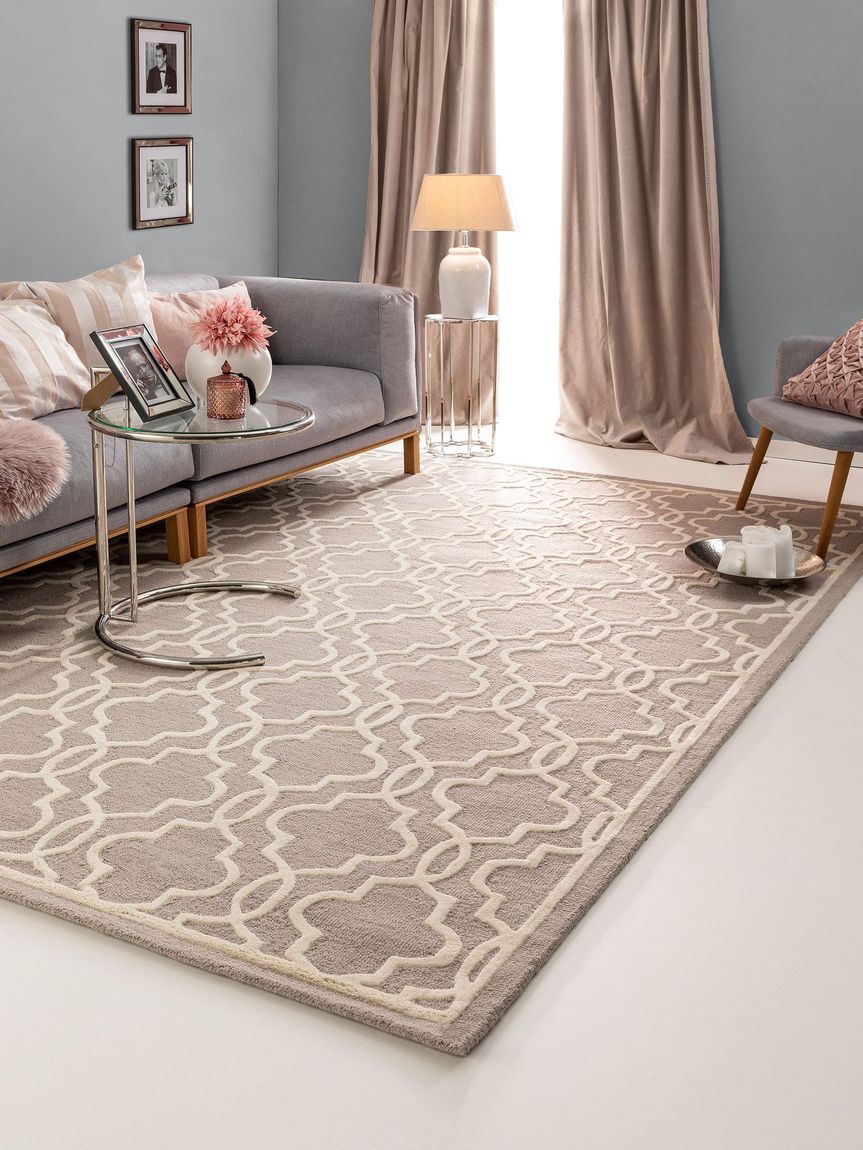 Wollteppich Windsor Grau