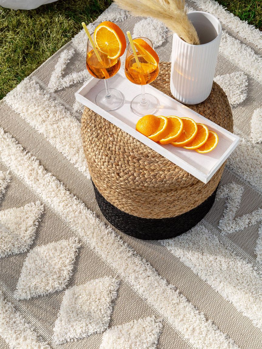 In- & Outdoor Teppich Carlo Creame / Beige