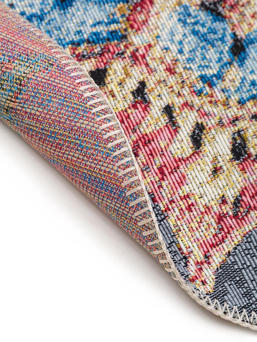 In- & Outdoor Teppich rund Kenya Ø 160 cm rund Bunt