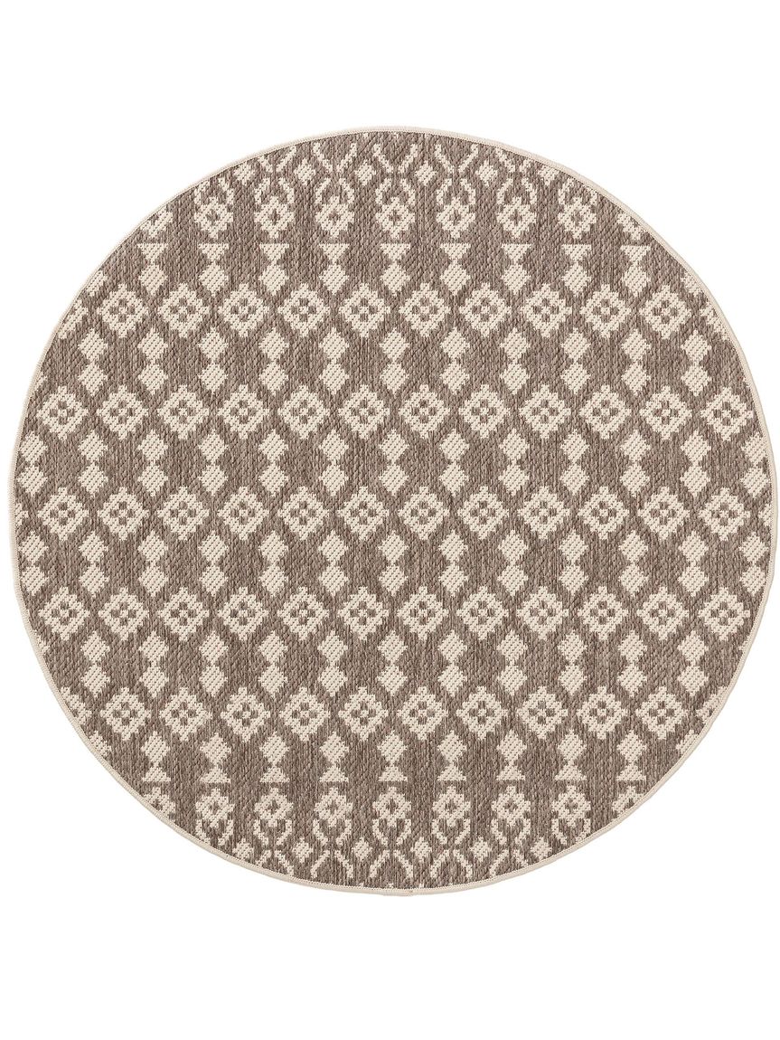 Wendeteppich Terrazzo Ø 120 cm rund Beige / Rot