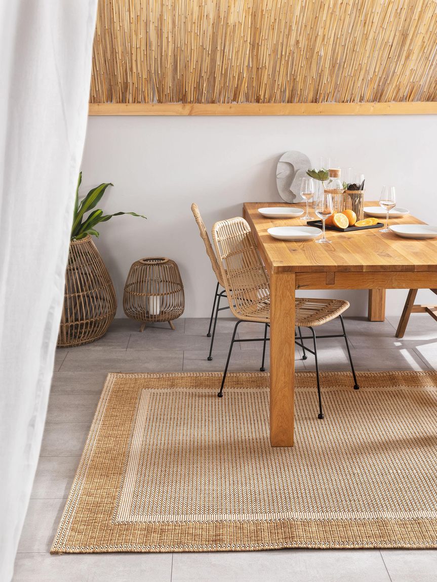 In- & Outdoor Teppich Riso Beige