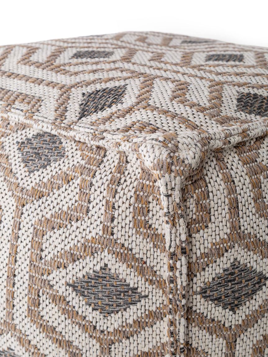 Pouf Palma 50x50x50 cm Taupe