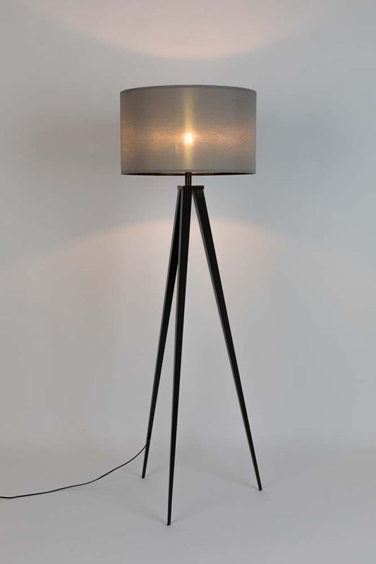 Tripod Flurlampe Schwarz / Grau