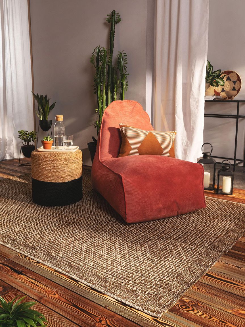 In- & Outdoor Teppich Kenya Creame / Beige