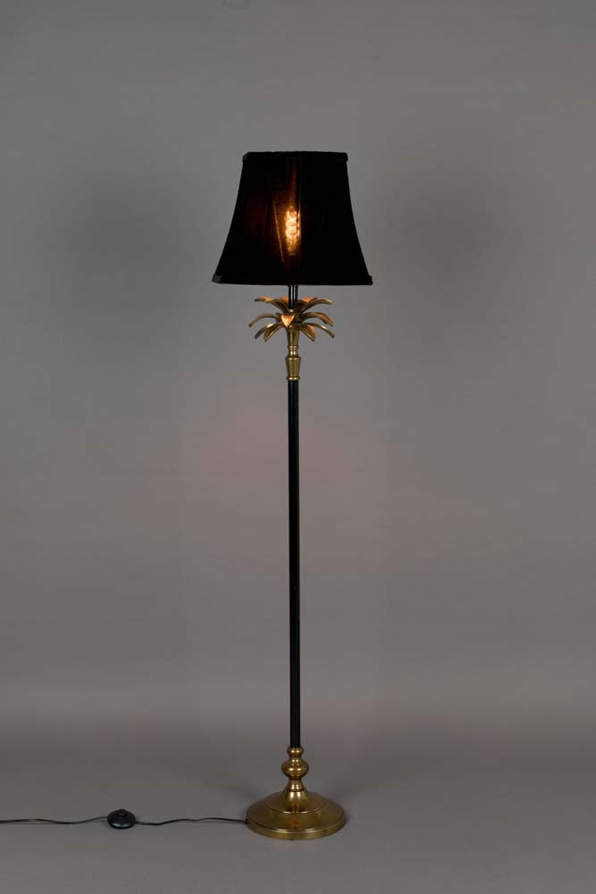 Cresta Stehlampe E27 Schwarz / Gold - Voelpe